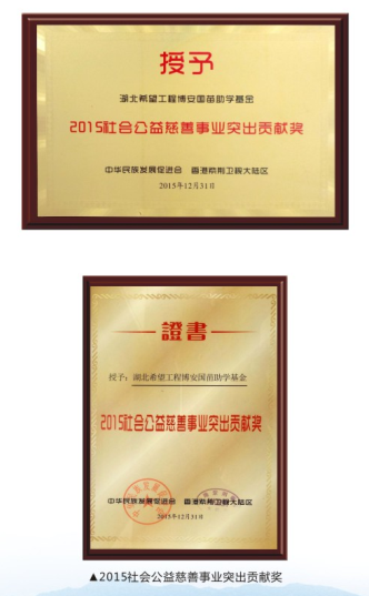 2015社會公益慈善事業(yè)突出貢獻獎